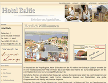 Tablet Screenshot of hotel-baltic.de
